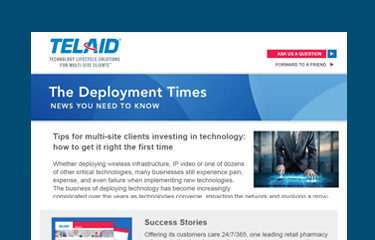 Telaid's Deployment Times Telaid's deployment times